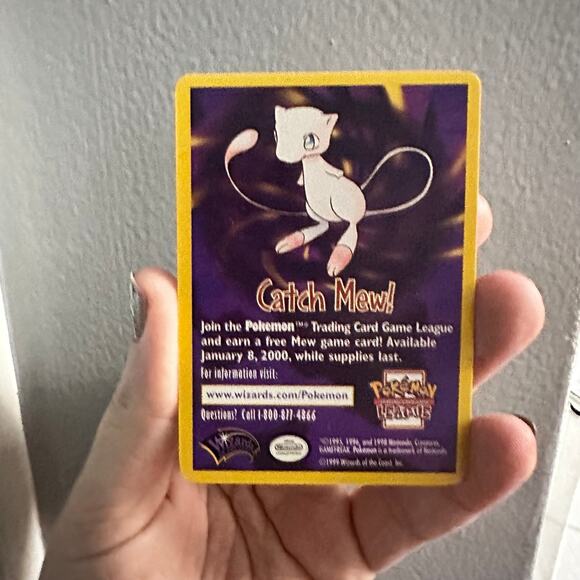 Vintage Pokemon Card Catch Mew Promo Card - Picture 2 of 5